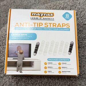 Maynas Anti-Tip Straps for Home Safety